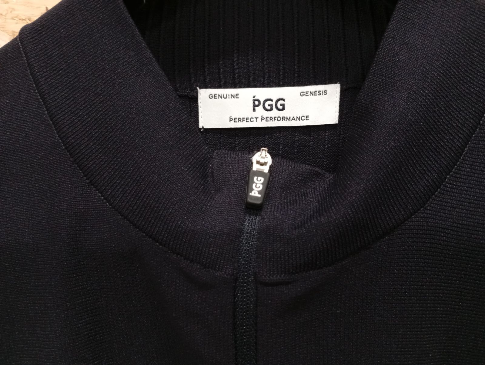 極美品✨PGG パーリーゲイツ　ハーフジップ　半袖シャツ　カットソー　ネイビーL 極美品】パーリーゲイツ ハーフジップtシャツ ゴルフ ネイビー L