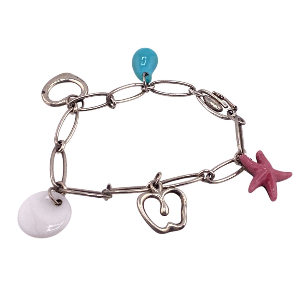 ５％OFF フォロワークーポン TIFFANY-Co. ティファニー マルチチャーム ブレスレット ブランド アクセサリー シルバー レディース
