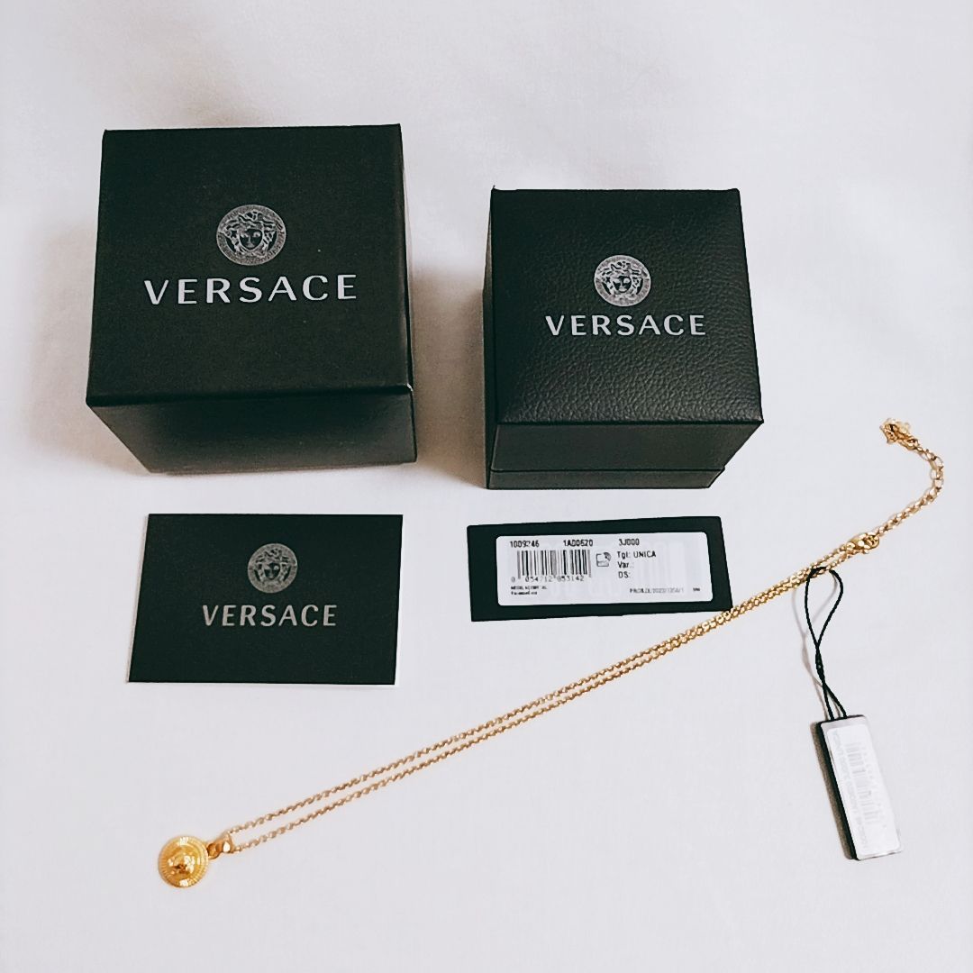 新品未使用】VERSACE メドゥーサ ビギー ネックレス ゴールド 