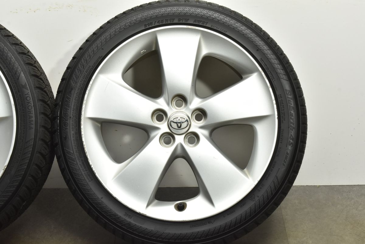 トヨタ純正 50 プリウス ツーリング ダンロップ 215/45R17 バリ溝 トヨタ純正 50 プリウス ツーリング ダンロップ 215/45R17 バリ