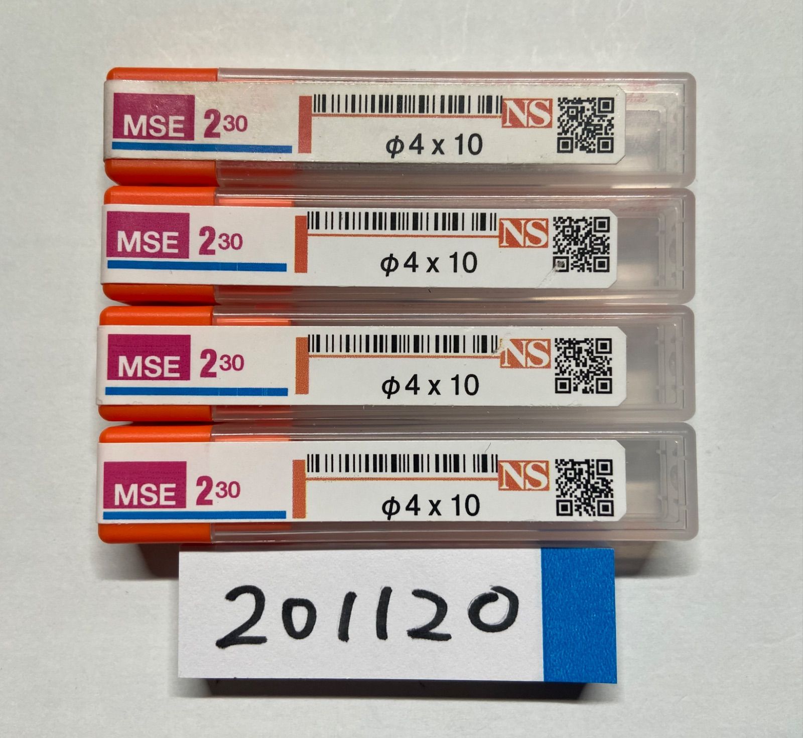 日進工具NS TOOL エンドミル MSE230 φ4×10 4本セット NS 無限