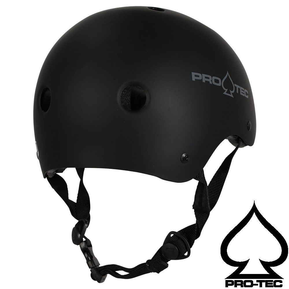 正規輸入品 PRO-TEC CLASSIC CERTIFIED MATTE BLACK プロテック スケートヘルメット クラシック サーティファイド マットブラック LLC-HASEGAWATOSO_COM