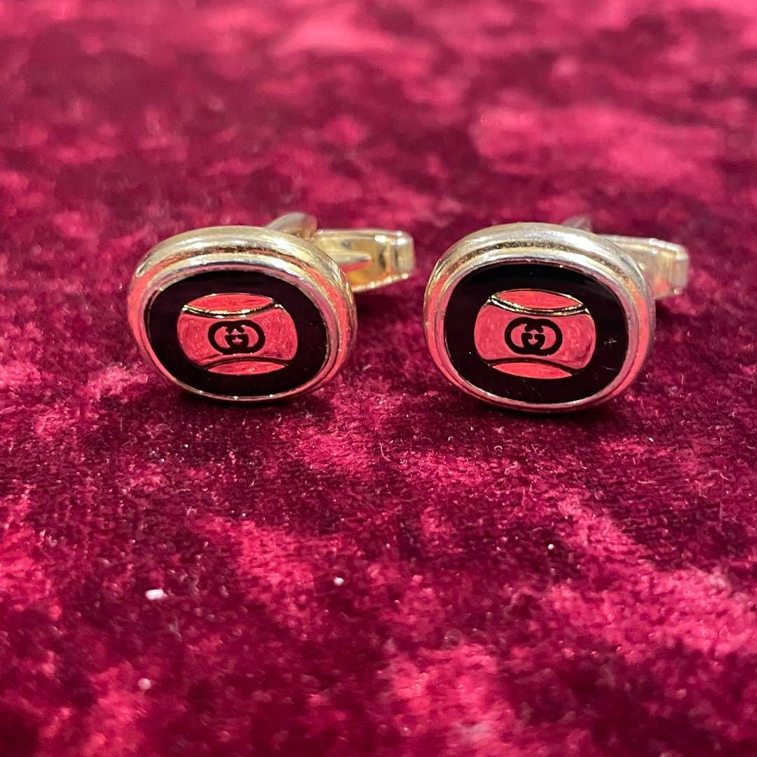 GUCCI グッチ カフス GGロゴ ヴィンテージ vintage GUCCI グッチ GGロゴ カフス カフリンクス - メルカリ