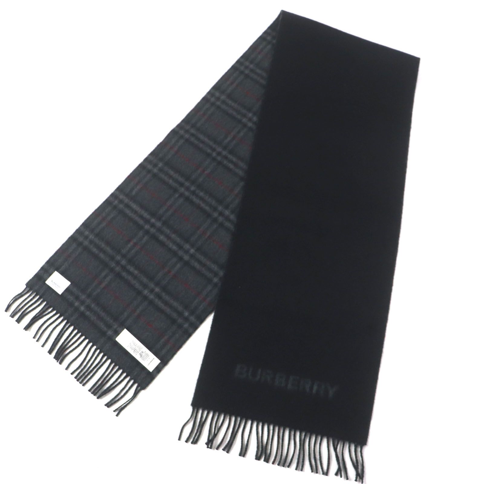 極美品▽BURBERRY バーバリー 80638691 リバーシブル チェック  