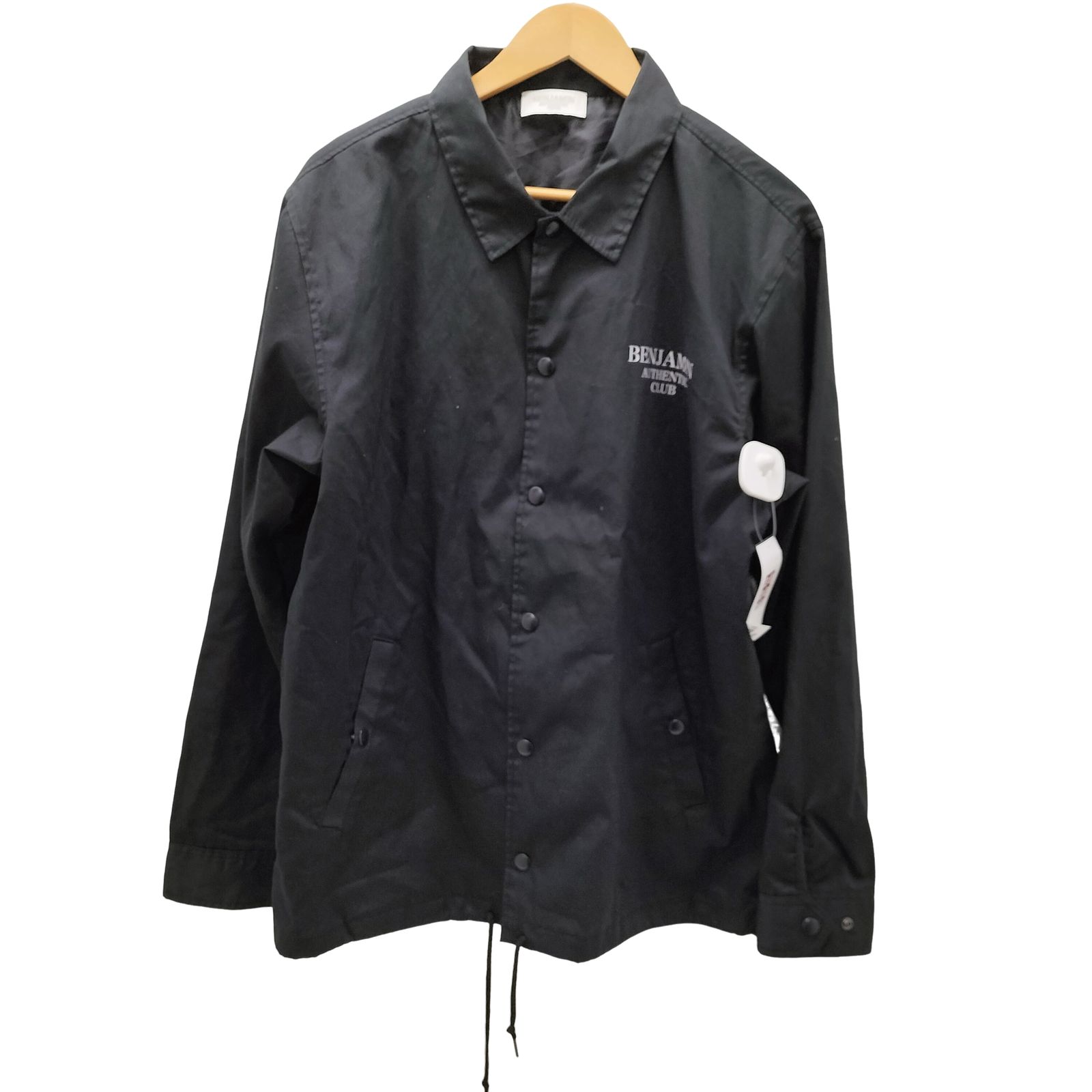 ユーズドフルギ 古着 BENJAMIN AUTHENTIC CLUB ベンジャミン オーセンティック クラブ 両面プリント コーチ ジャケット メンズ 表記無