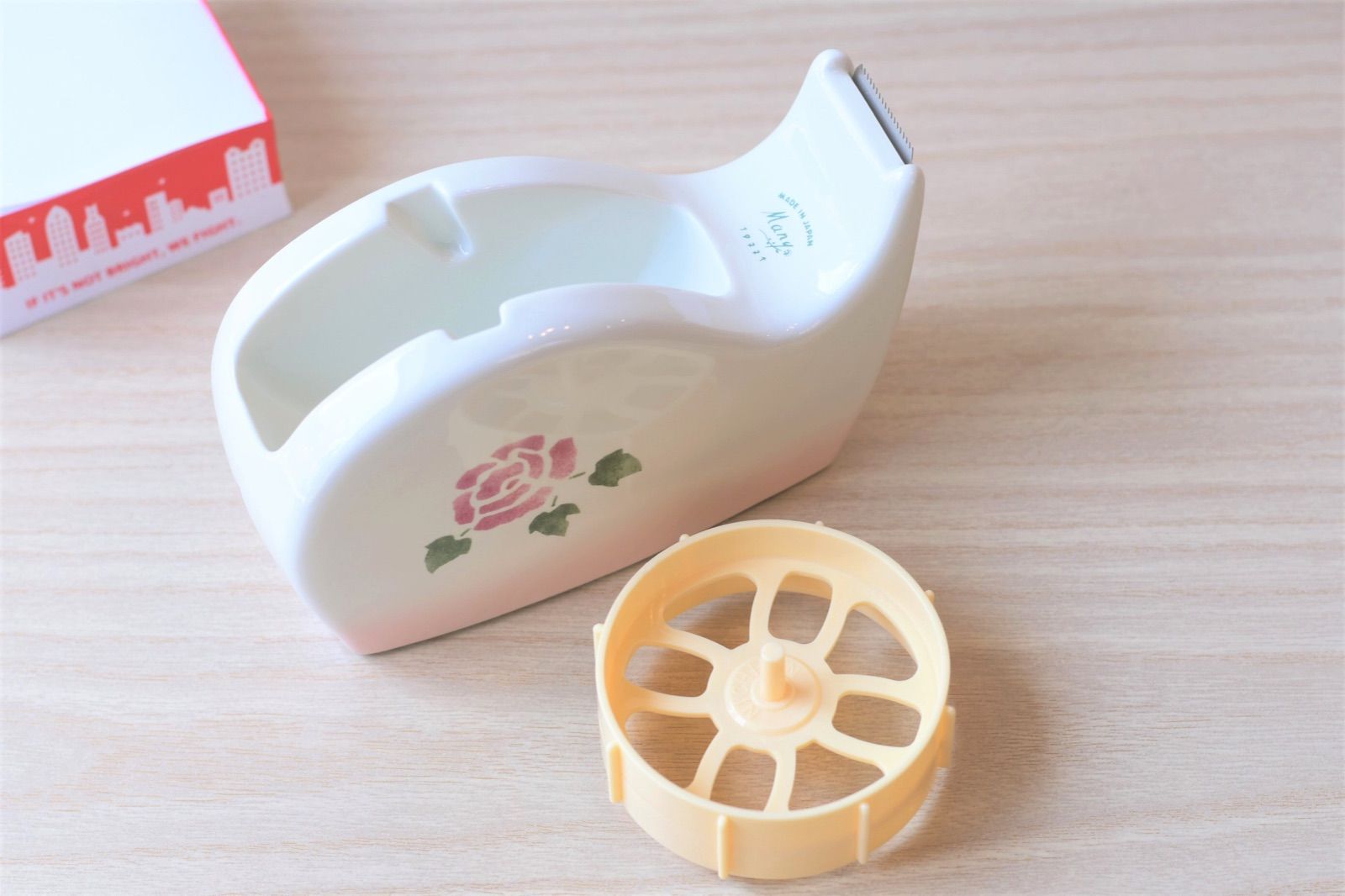 花　マニーローズ　スプレーとテープカッター マニー ローズ陶器 テープカッター【マニーと薔薇の雑貨のアン