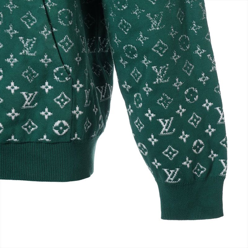 ルイ・ヴィトン LOUIS VUITTON カーディガン Size:XXL モノグラム 2023AW グラディエント グリーン LOUIS VUITTON ルイ・ヴィトン カーディガン Size:XXL