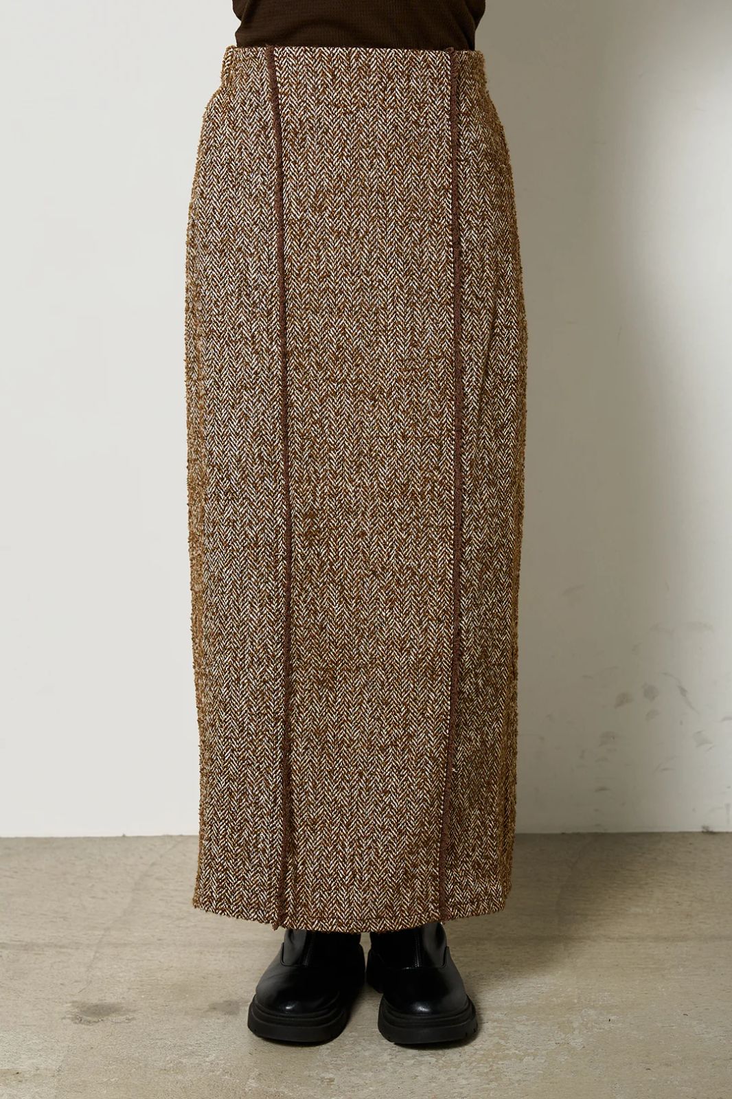 パターンモヘアローゲージニットプルオーバー