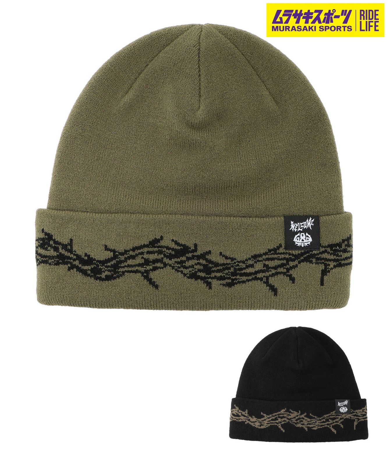 【ムラスポ公式】新品 スノーボード ビーニー 686 シックスエイトシックス WELCOME BEANIE M4WNBNE174 ムラサキスポーツ