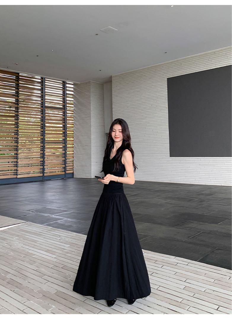 ♥ セクシー高見え 春の妖精ロングスカート ハイウエストドレープスカート