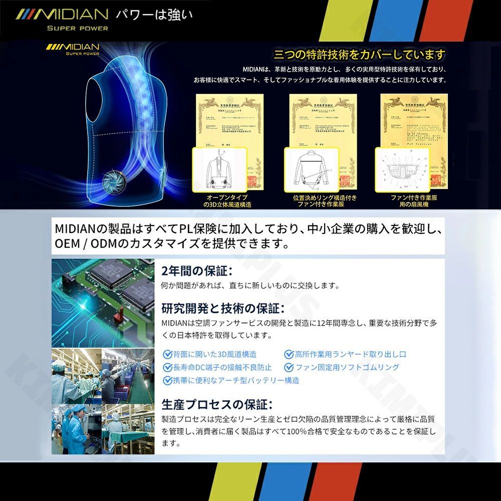 冷風機搭載-30V超強力