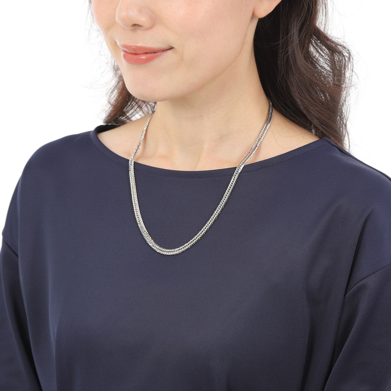 喜平ネックレス　12面トリプル　50cm 中折れ留め具　造幣局　プラチナ仕上げ 楽天市場】Pt850 喜平 12面トリプル 50cm 30g プラチナ ネックレス