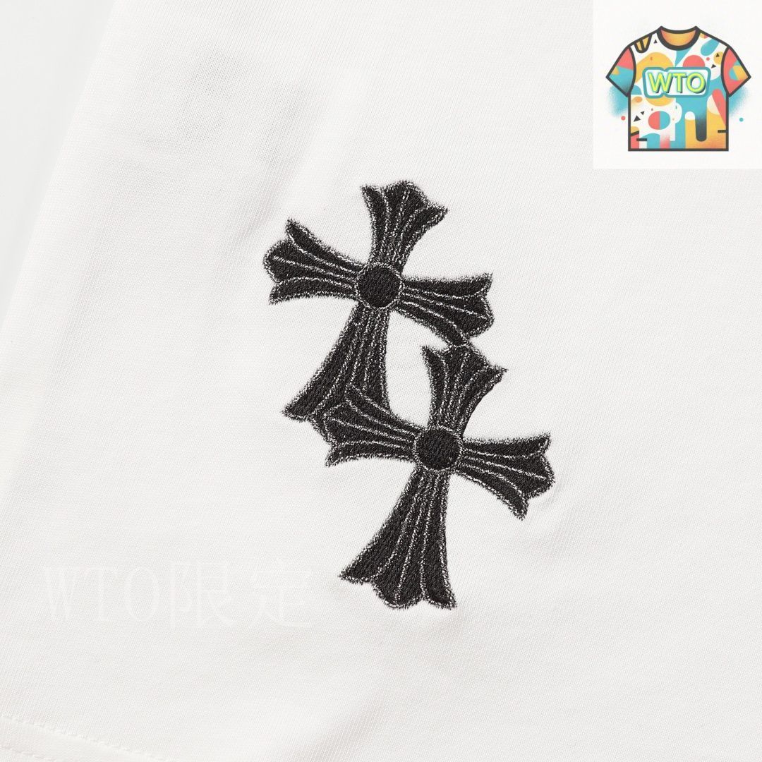 今日特価】Chrome Heart 十字架立体ロゴ刺繍 T シャツ-3 - メルカリ