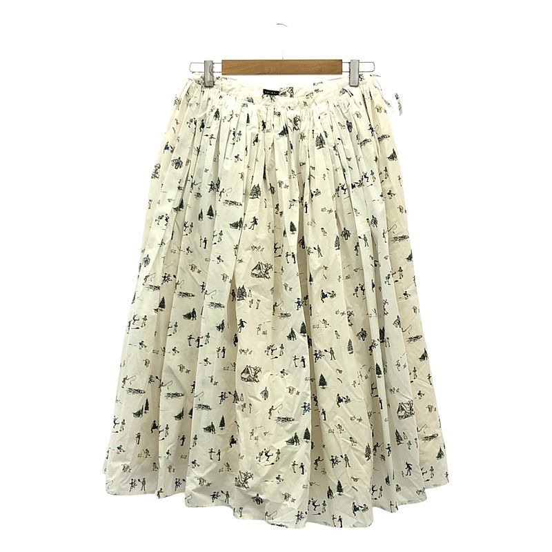 R-D.M.Co | マンズテーラー | WEEKEND HILL GATHER SKIRT ウィークエンドヒル コットン ギャザースカート | ホワイト | マルチ | レディース