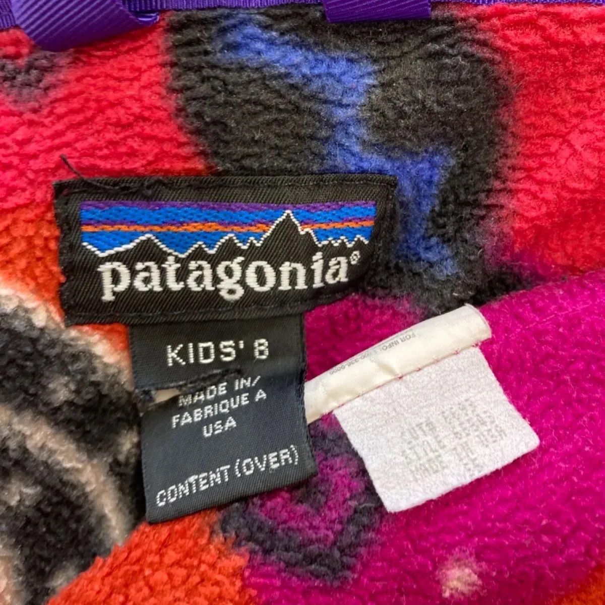Patagonia ベビーピンク フリースプルオーバーアメリカ製