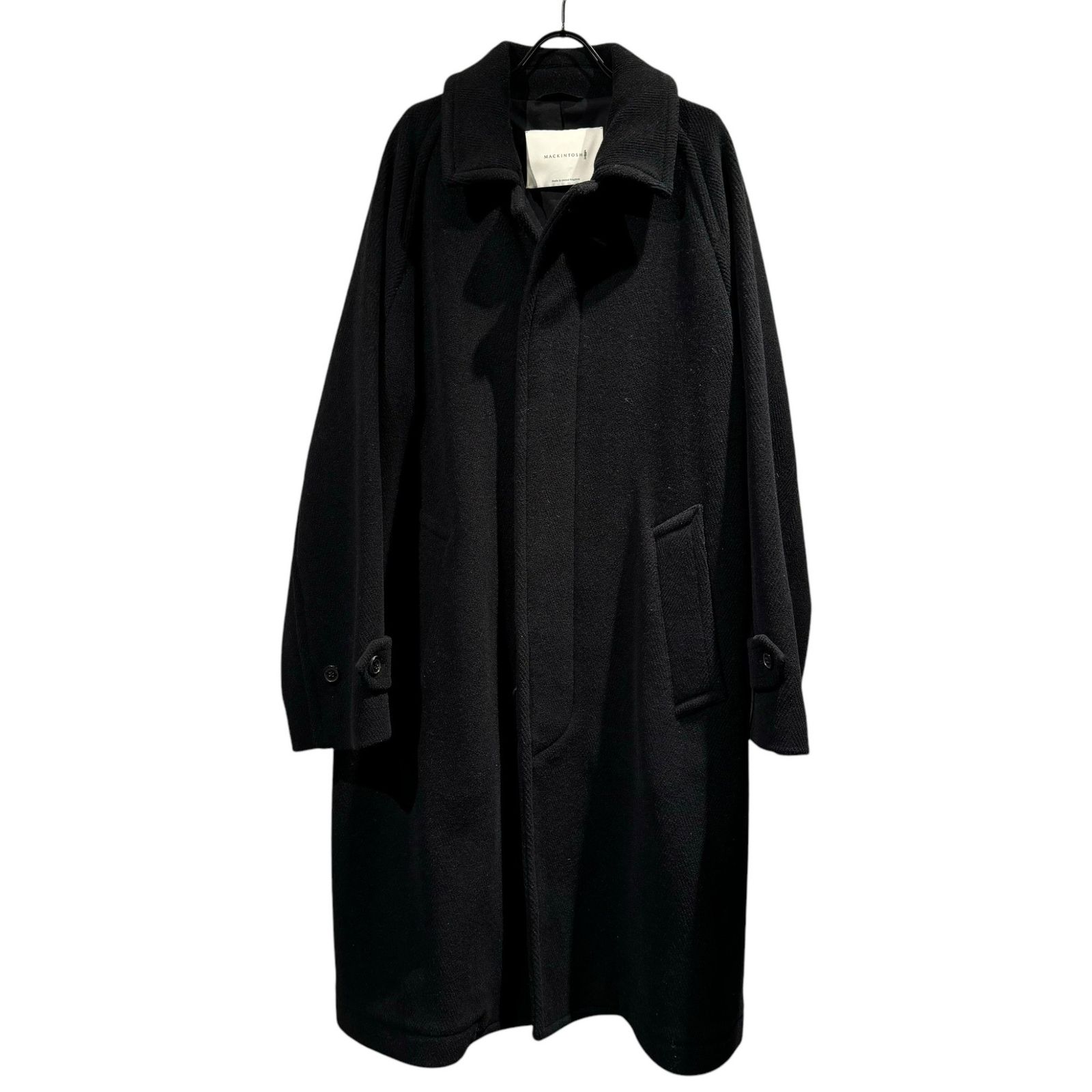 新品同様✨　マッキントッシュ　ピーコート　ヘリンボーン　ブラック　ウール　8 MACKINTOSH (マッキントッシュ) ウールヘリンボーンバルカラー