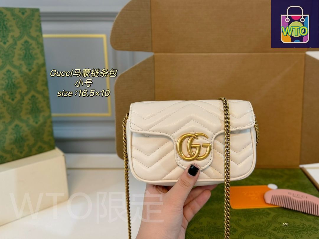 ★GUCCI★GG マモン マトラセ チェーン ミニバッグ GUCCIグッチGG Marmontミニマモンチェーンバッグ、ハンドバッグ
