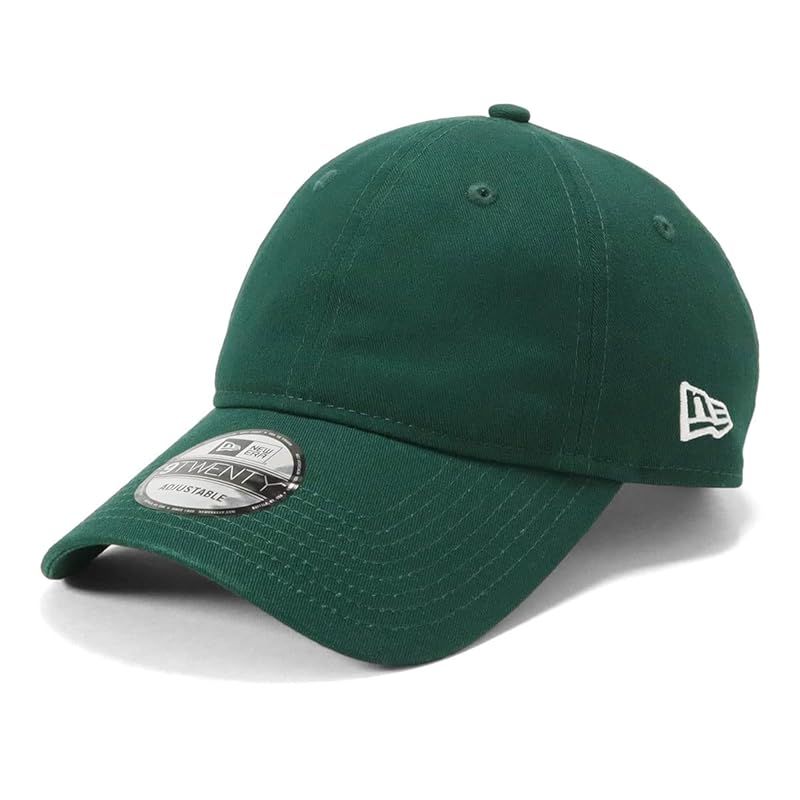 【特価商品】[ニューエラ] キャップ 9TWENTY ロングバイザー ノンウォッシュコットン ベーシック ダークグリーン