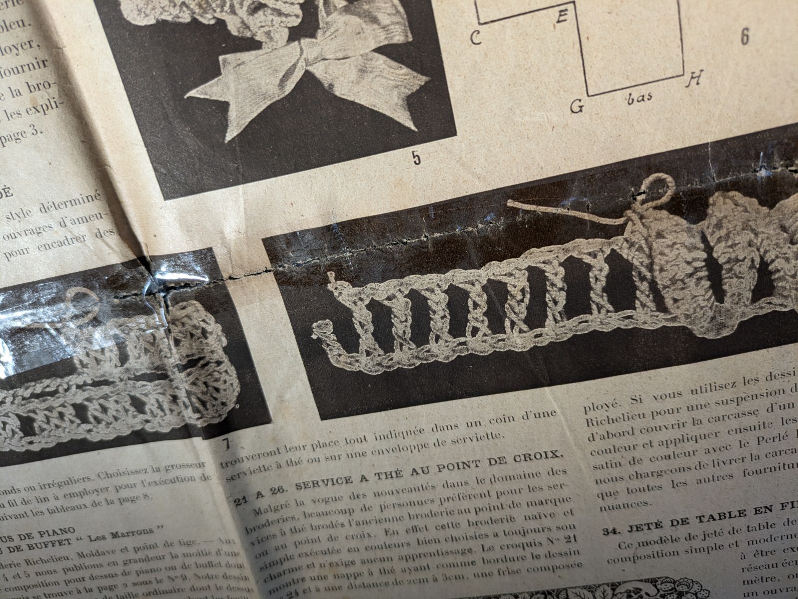 Toutes les Broderies 1923s フランス アンティーク 新聞