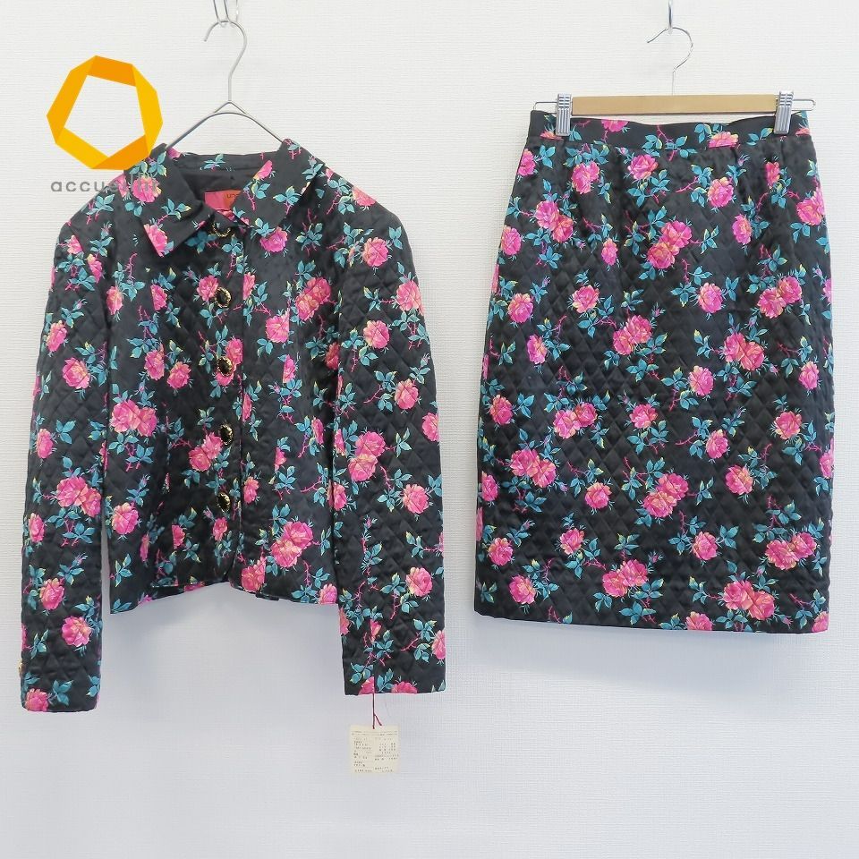 ウンガロ Ungaro シルク ヴィンテージ セットアップ スカート