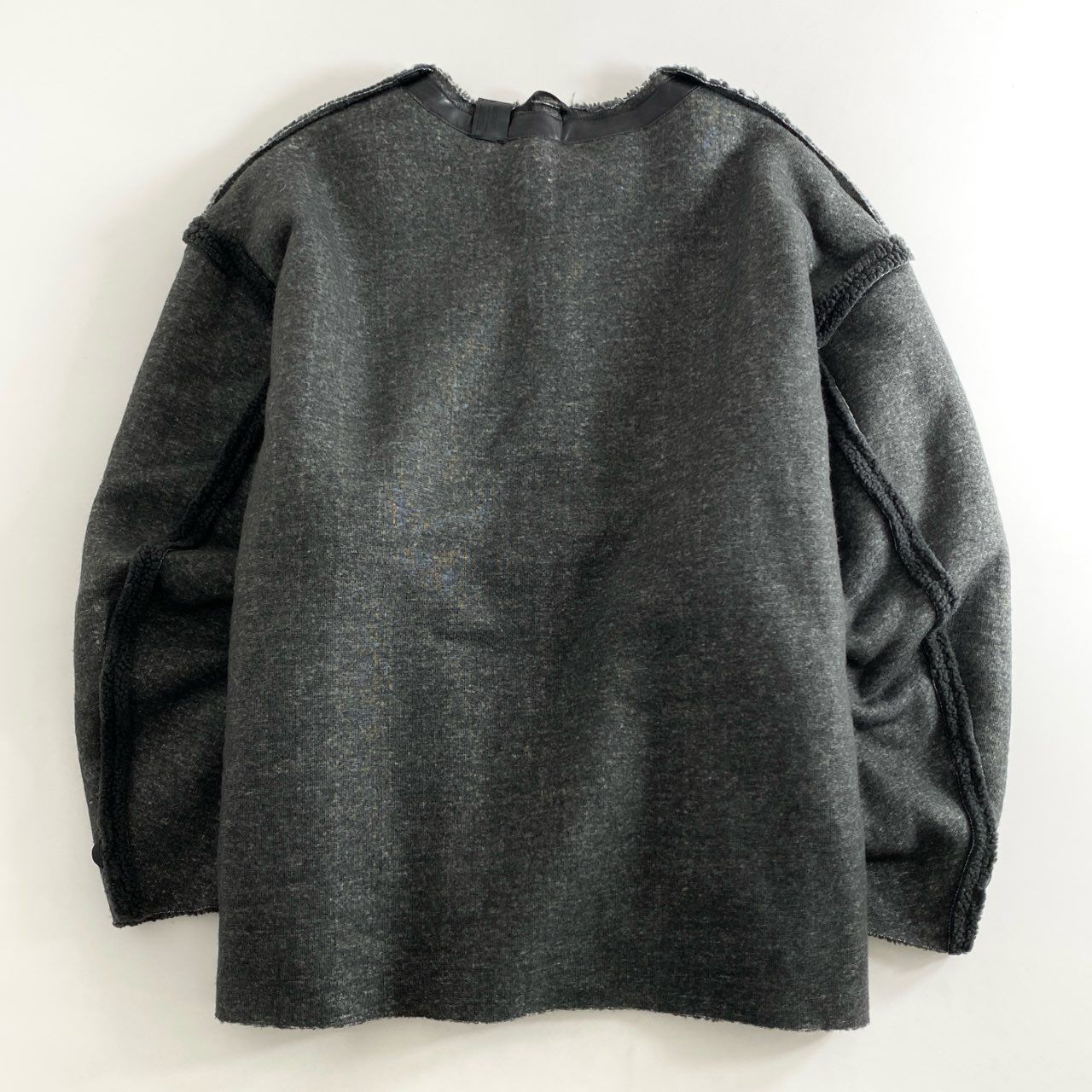 68g26 N.HOOLYWOOD エヌハリウッド ノーカラー リバーシブルコート