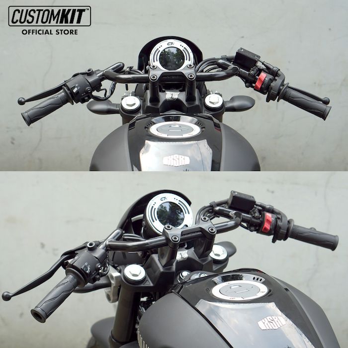 CUSTOMKIT XSR155 W175 ハンドルバー Clubman 汎用 - メルカリ