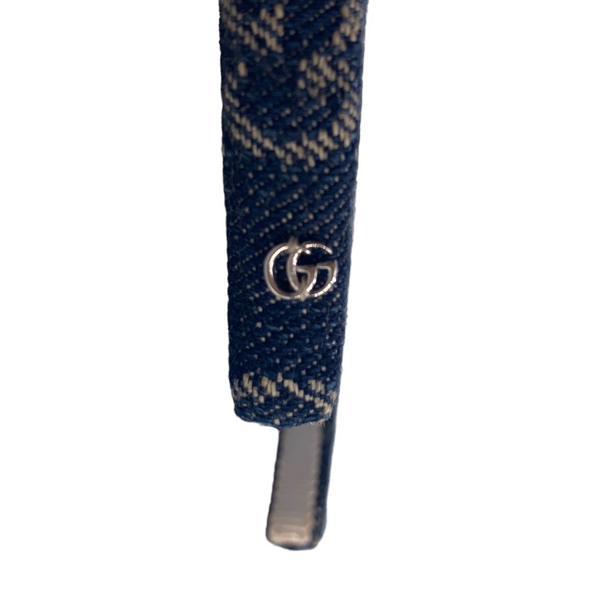 中古】 GUCCI グッチ カチューシャ 652835 エコウォッシュドデニムヘア