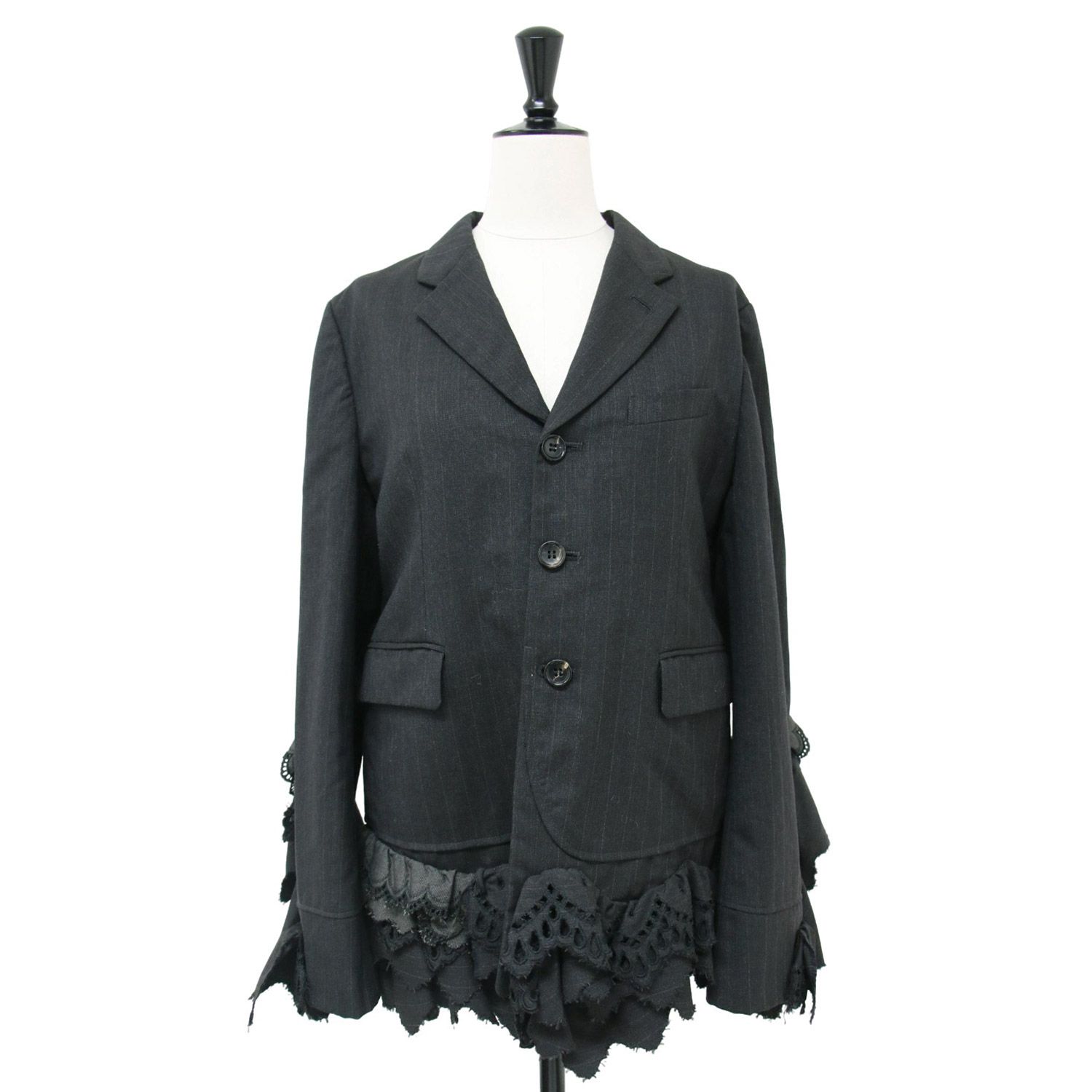 COMME des GARCONS コムデギャルソン ジャケット グレー サイズ:M ピン