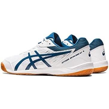 アシックス ASICS 卓球シューズ ATTACK HYPERBEAT 4 1073A056-100 ホワイト|マコブルー 23.0cm 2E