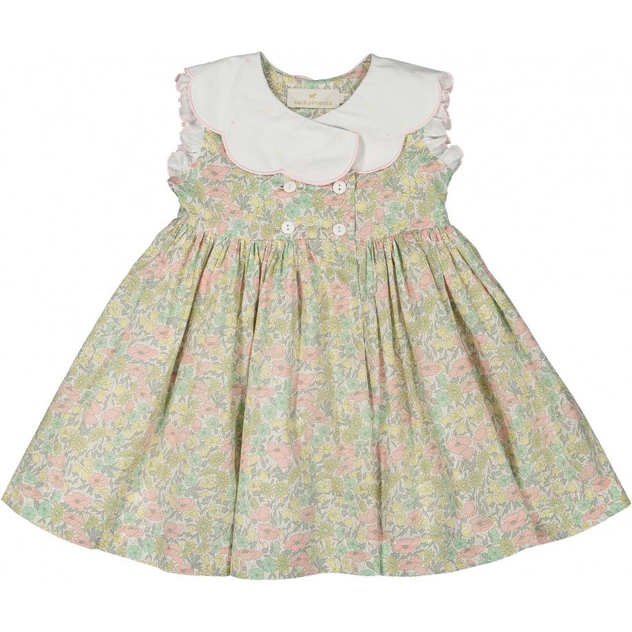 [Sal u0026 Pimenta] LIBERTY PASTEL DRESS 2T