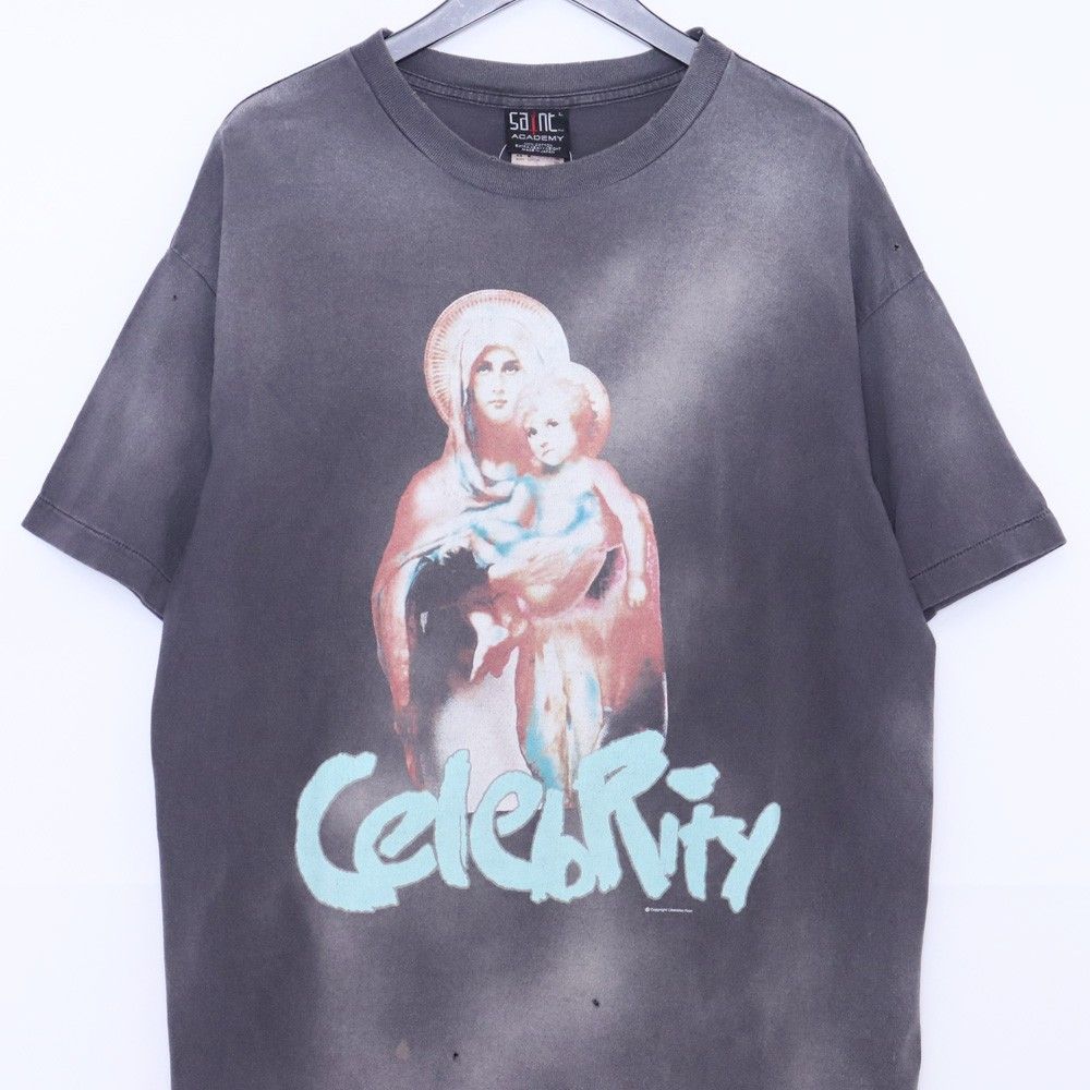 SAINT MICHAEL SA SS TEE CELEBRITY BLACK Lサイズ ブラック SM-YS8 