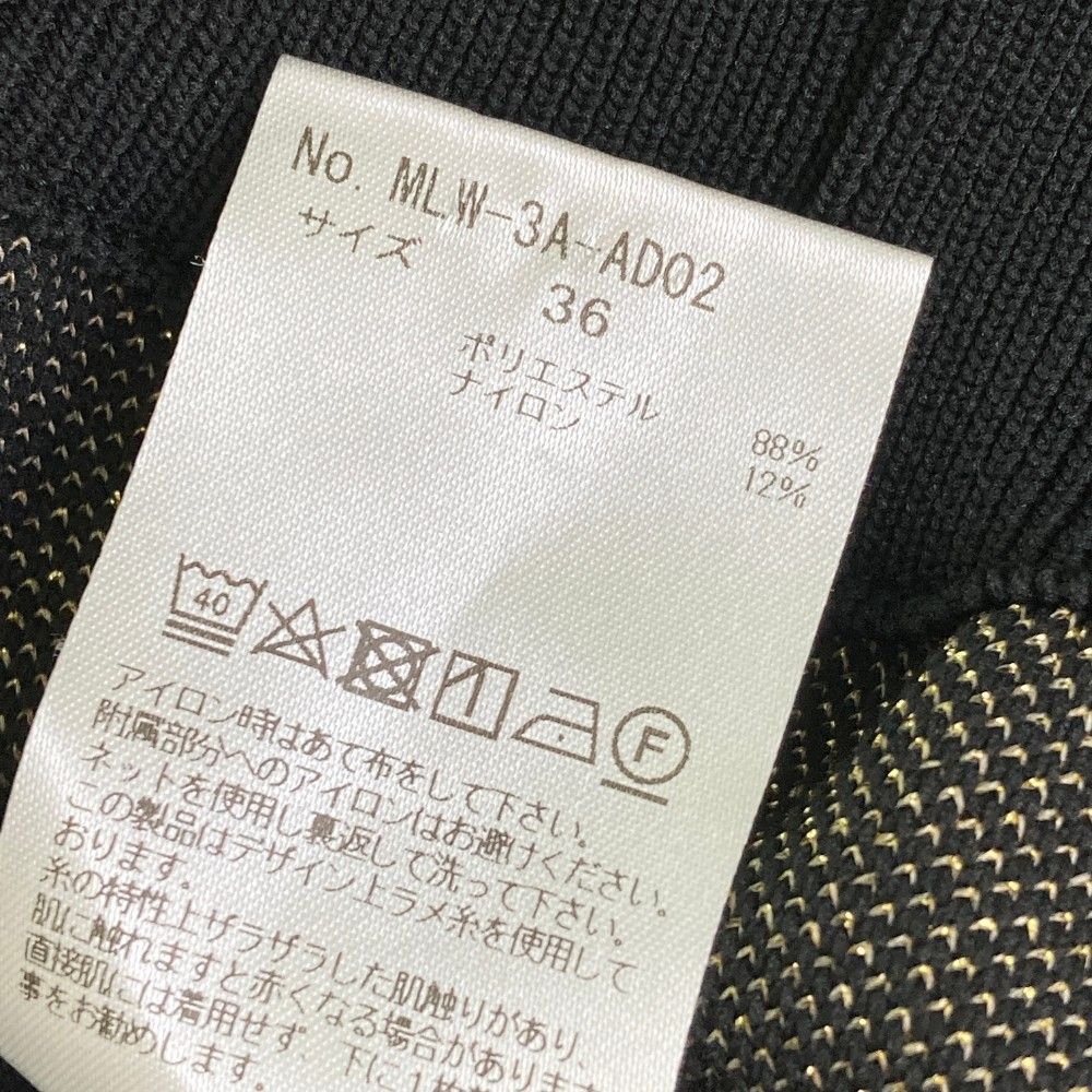 サイズ：36 MARK&LONA マークアンドロナ 2023年モデル 15th記念 ニット ジップパーカー ラメ スカル  ブラック系 [240101463028] ゴルフウェア レディース ストスト サイズ：36 MARK&LONA マークアンドロナ 2023年モデル 15th記念