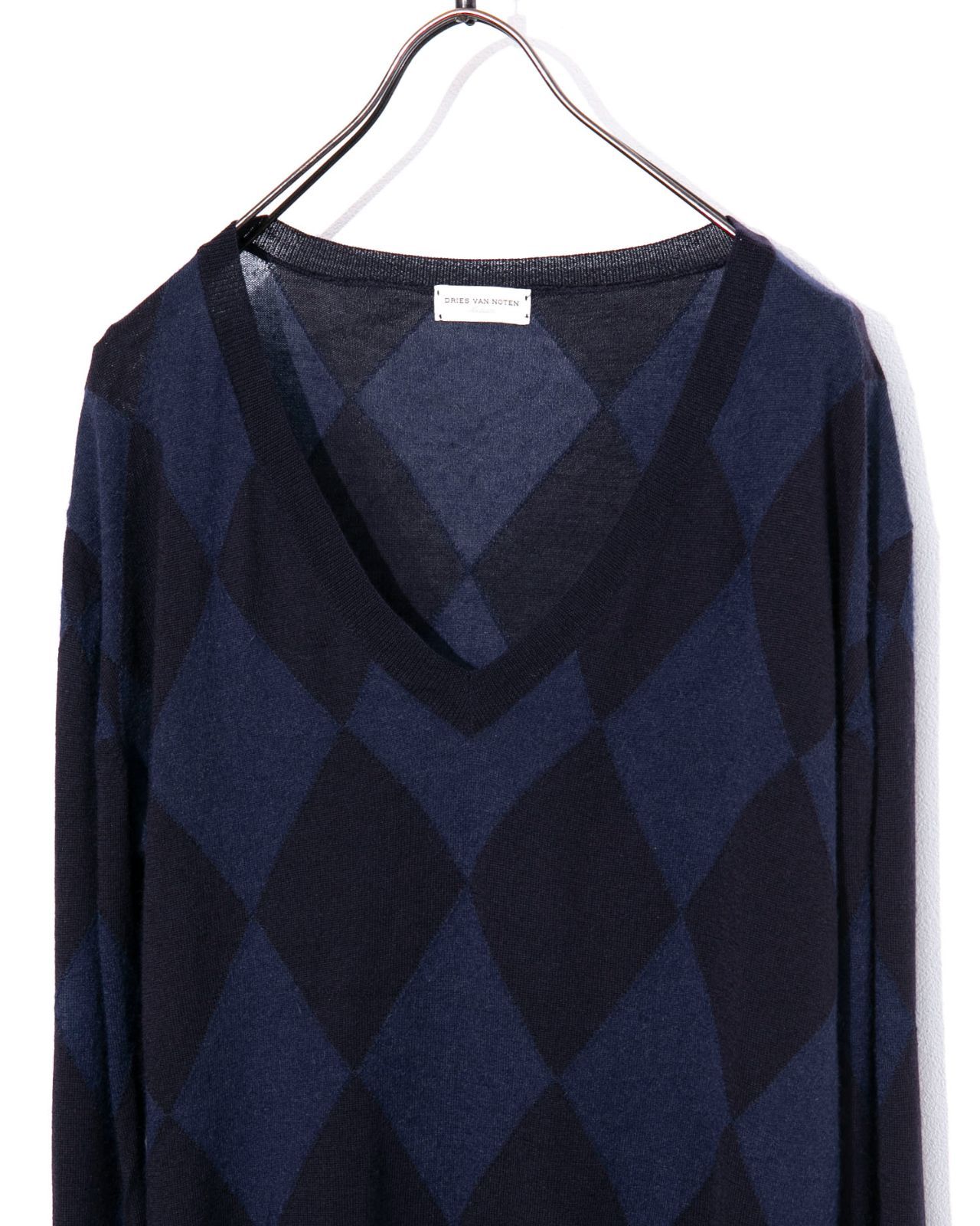 DRIES VAN NOTEN ドリスヴァンノッテン アーガイル柄ニット