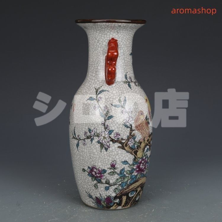 高品質 官窯焼き 粉彩描金 磁器 花瓶 景徳鎮 置物 中国陶磁 中国 高品質 官窯焼き 粉彩描金 磁器 花瓶 景徳鎮 置物 中国陶磁 中国