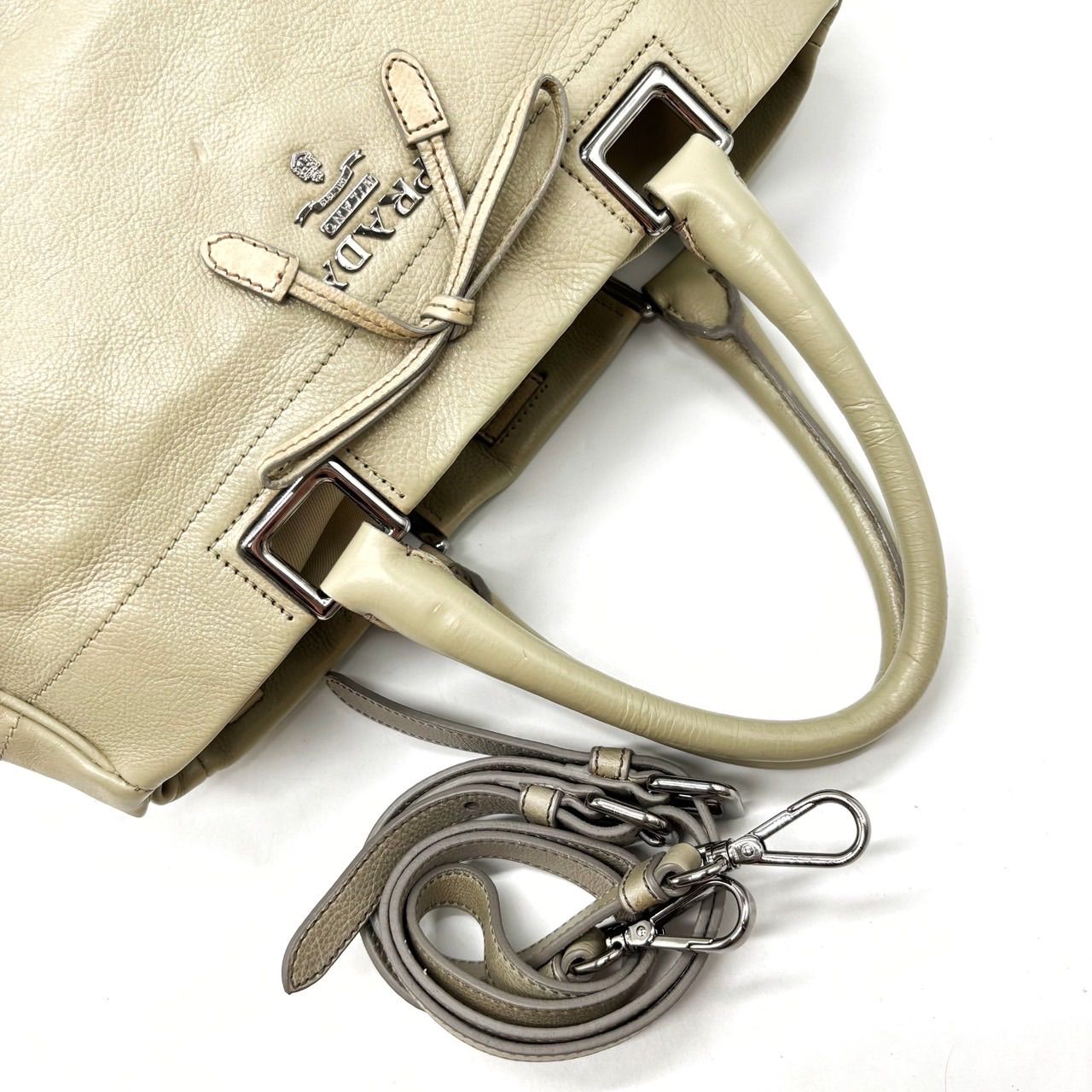 良品】 PRADA プラダ ヴィッテロ トートバッグ ハンドバッグ 