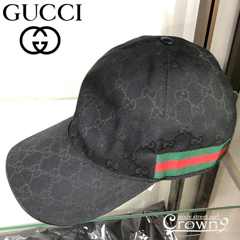 おすすめネット XLサイズ キャンバス グッチ 正規品 帽子 GUCCI