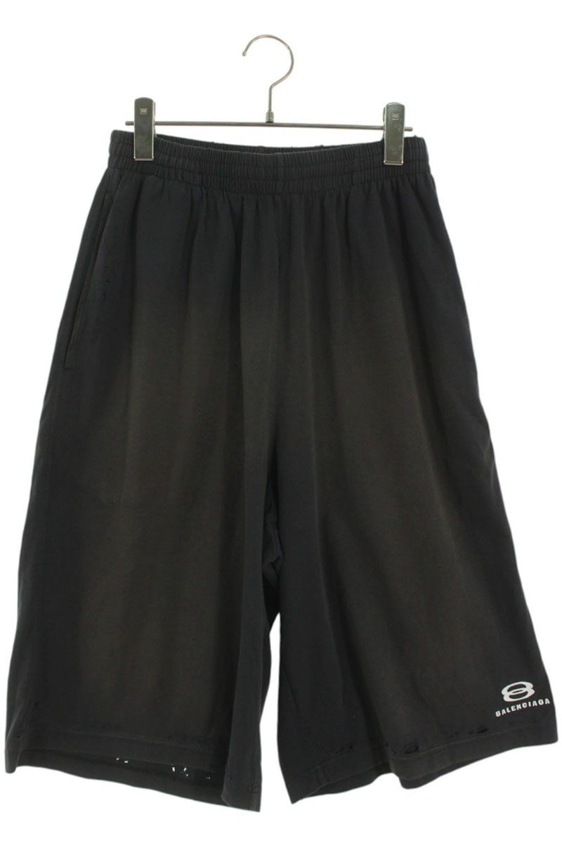 バレンシアガ　BALENCIAGA ハーフパンツ BALENCIAGA バレンシアガ ハーフパンツ ビンテージ加工 グレー
