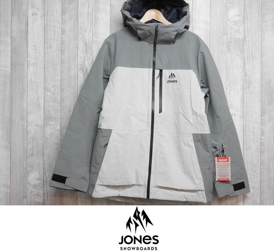 【新品:SALE】25 JONES MTN SURF RECYCLE INSULATED PARKA JACKET - Lサイズ - SMOKE GRAY 正規品 スノーボード ウェア ジャケット