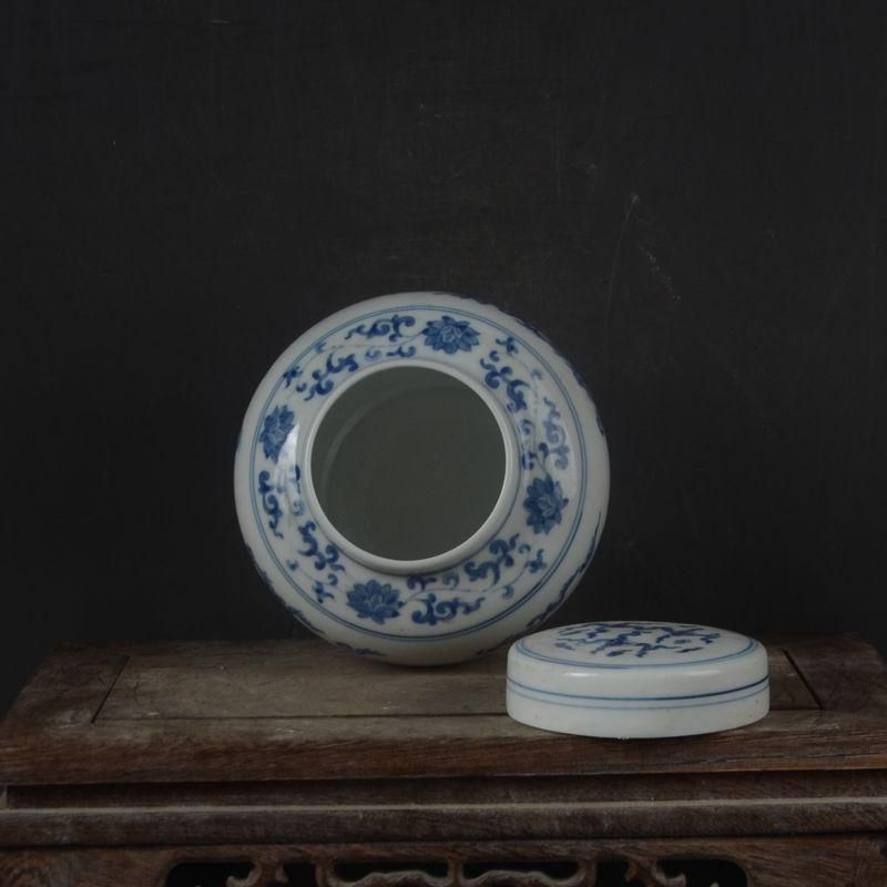手画青花嬰児戯紋天の字壺 景徳鎮 陶磁器 装飾品 現代工芸品 美術品 置物 中国美術 青花嬰戯紋天字壺 景徳鎮 陶磁器 装飾品 現代工芸品
