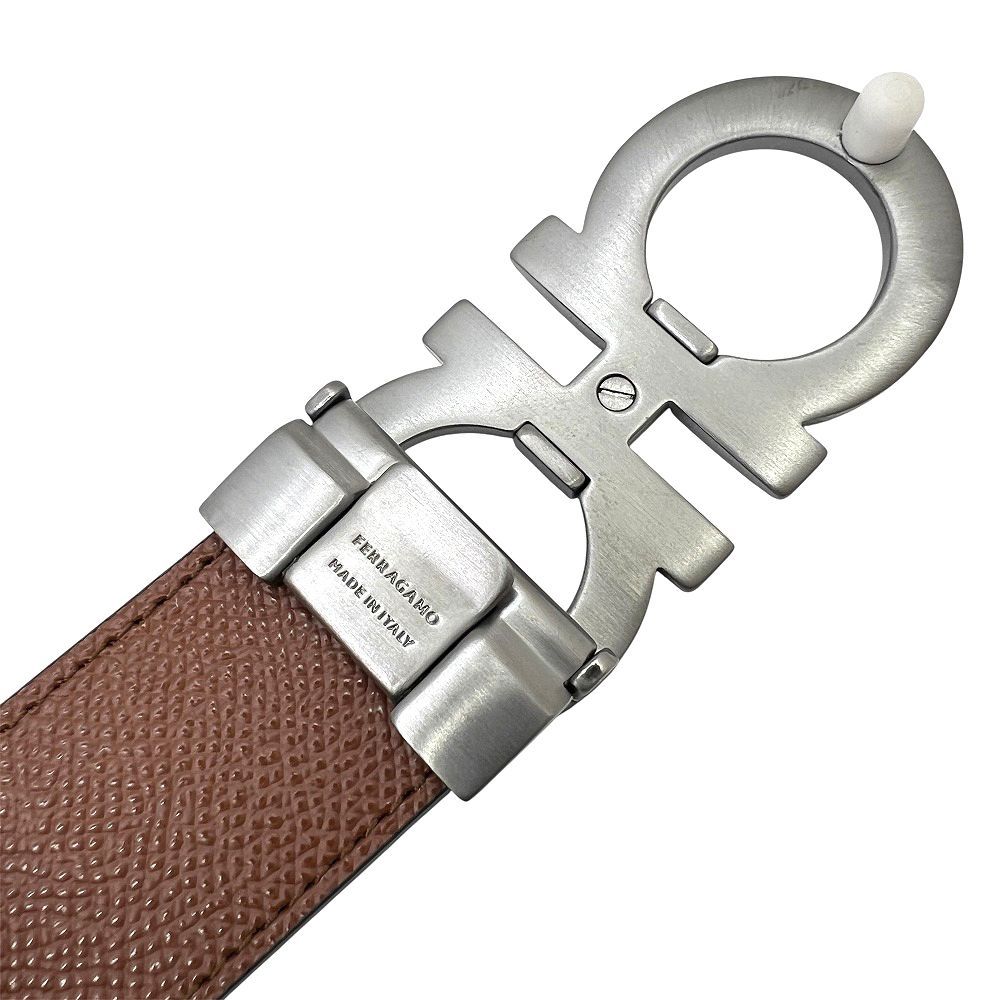 サルヴァトーレ フェラガモ レザー ガンチーニ ベルト ブラック 美品