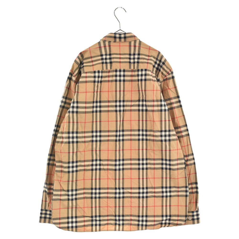 BURBERRY (バーバリー) 22AW CUTHBERT ノバチェックロゴパッチ長袖