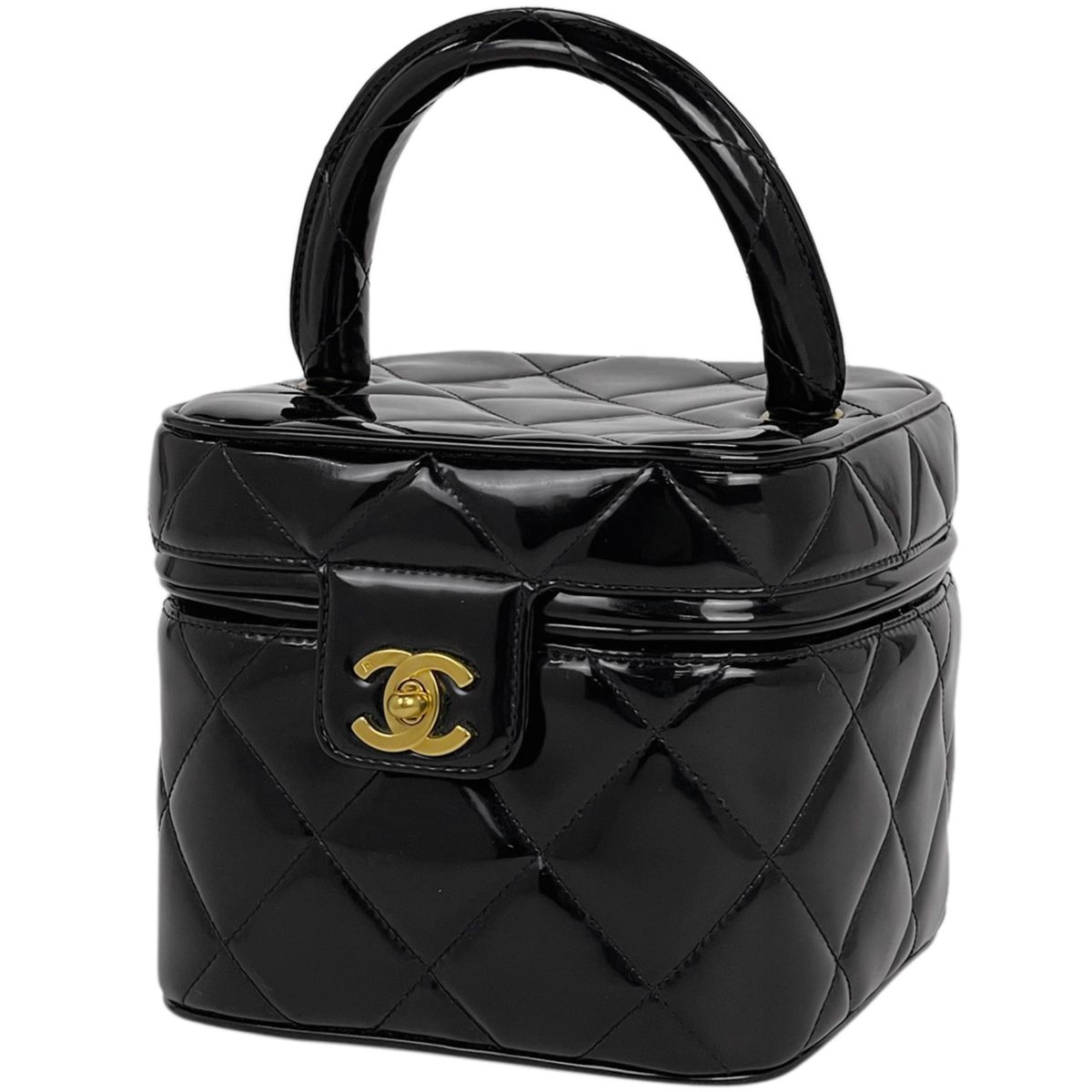楽天市場】【衝撃価格】 シャネル 2WAY レディース マトラッセ バニティバッグ チェーンショルダー ミニポシェット 肩掛け 斜め掛け 鞄 かばん CHANEL  パテントレザー ブラック 黒 ゴールド金具 美品【中古品】 : VINTAGE BRAND TOKYO
