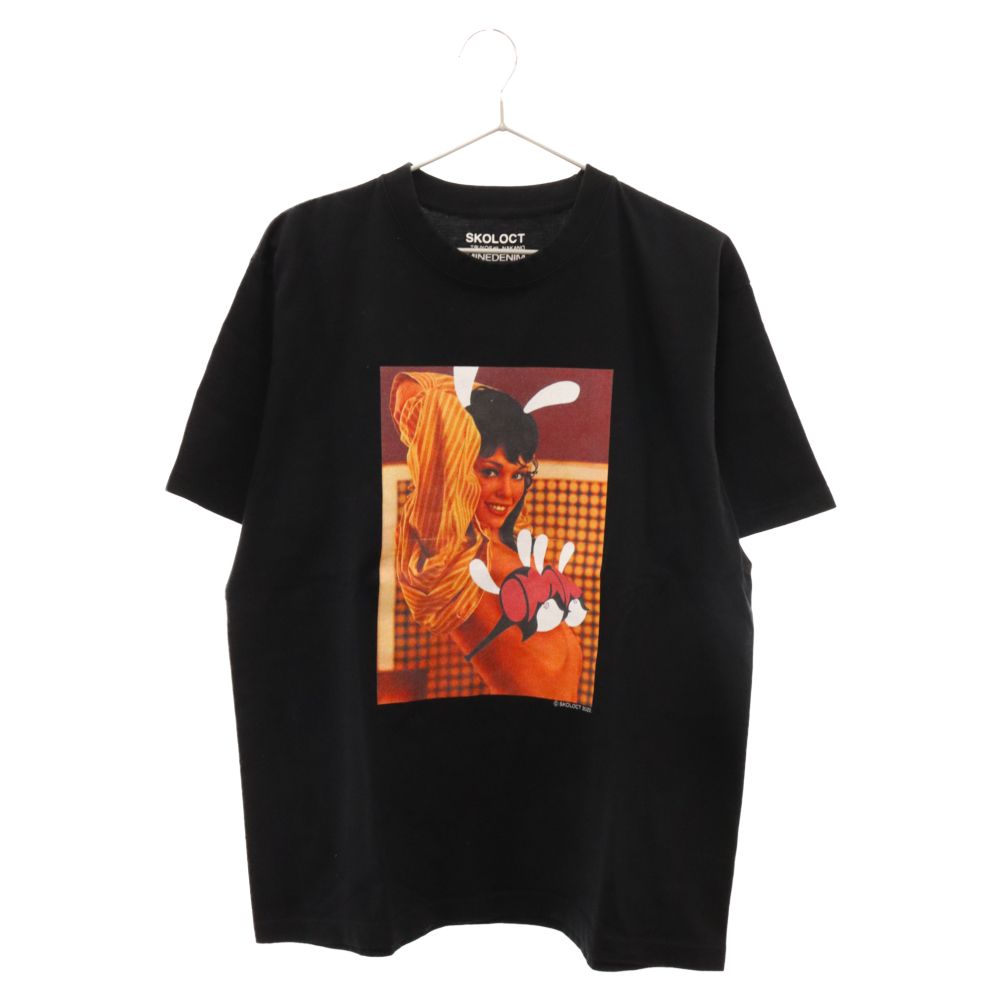 MINEDENIM (マインデニム) 22SS ×SKOLOCT Exhibition Limited Tee スコロクト ガールプリント  半袖Tシャツ SKOMND2202-1 ブラック - メルカリ