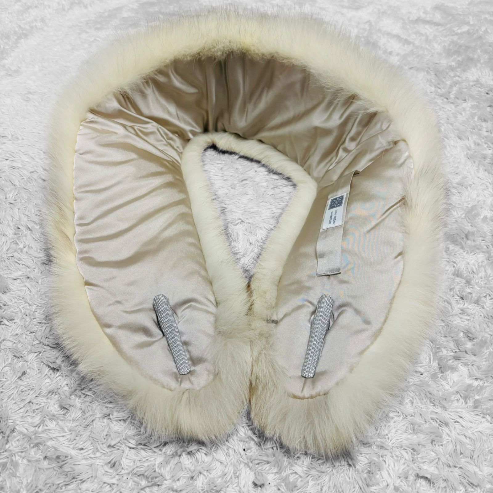 美品◇SAGAFOX サガフォックス ファー ショール マフラー 銀タグ 成人