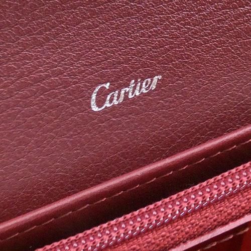 カルティエ 財布 Cartier パテントレザー ハッピーバースデイ チェーンウォレット 長財布 レッド レディース CRL3001580  OJ10415 - メルカリ