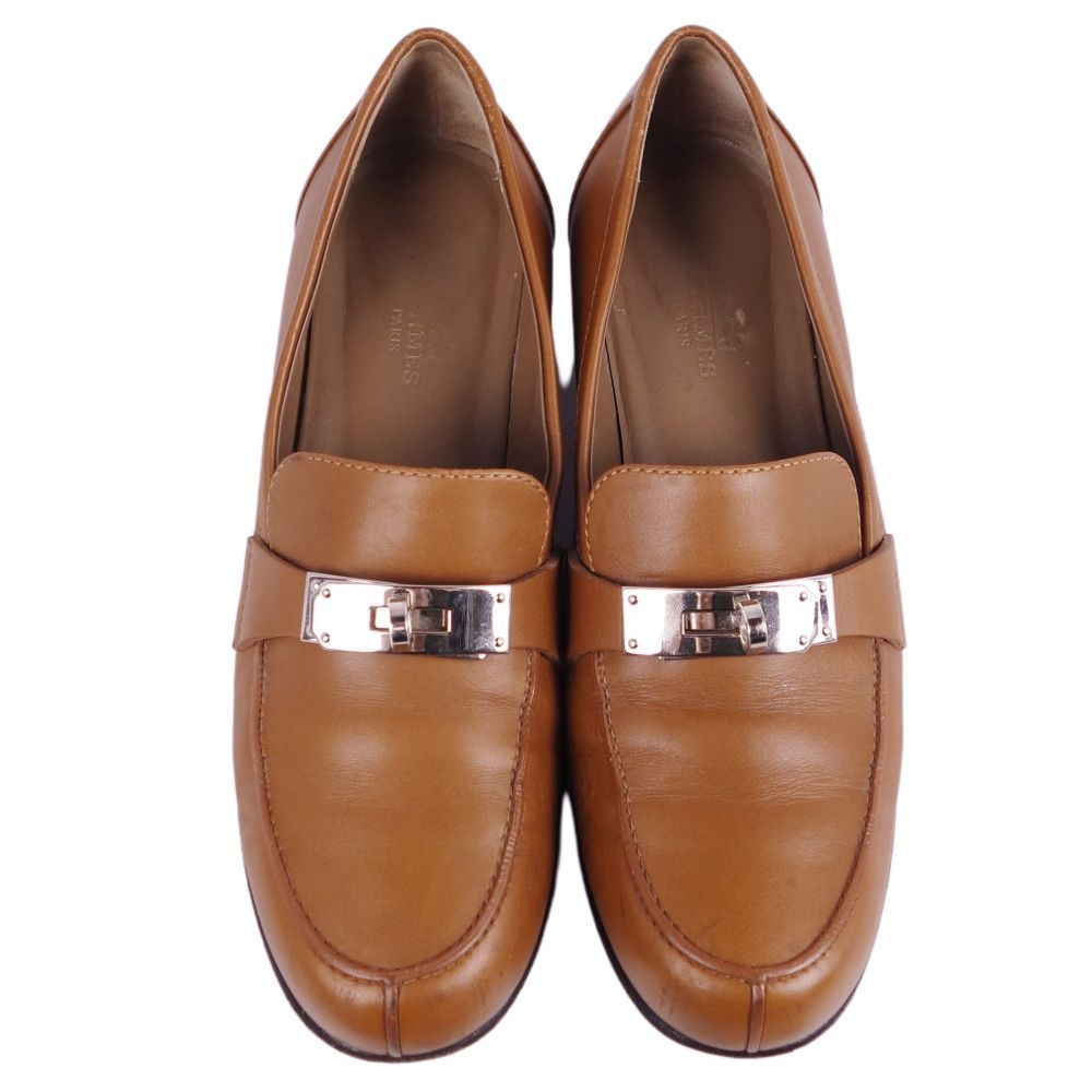 エルメス HERMES ローファー モカシン デスタン ケリー金具