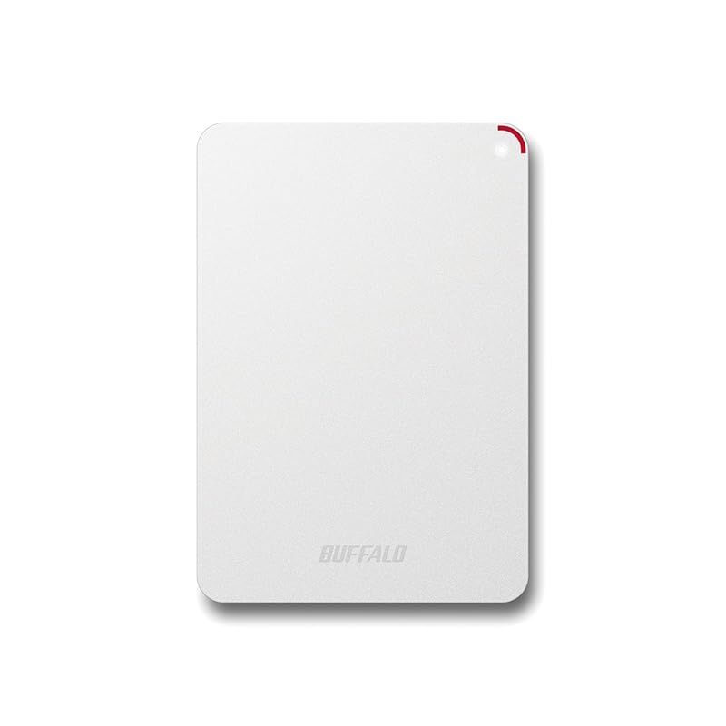 BUFFALO 耐衝撃対応 2.5インチ ポータブル 外付けHDD 2TB ホワイト HD-PNF2.0U3-GWE 1