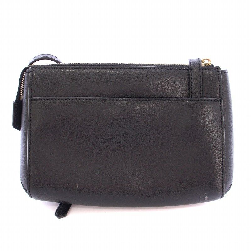 MARC JACOBS 黒 レザー ショルダーバッグ セール】THE LARGE CLOVER SHOULDER BAG/ザ ラージ クローバー