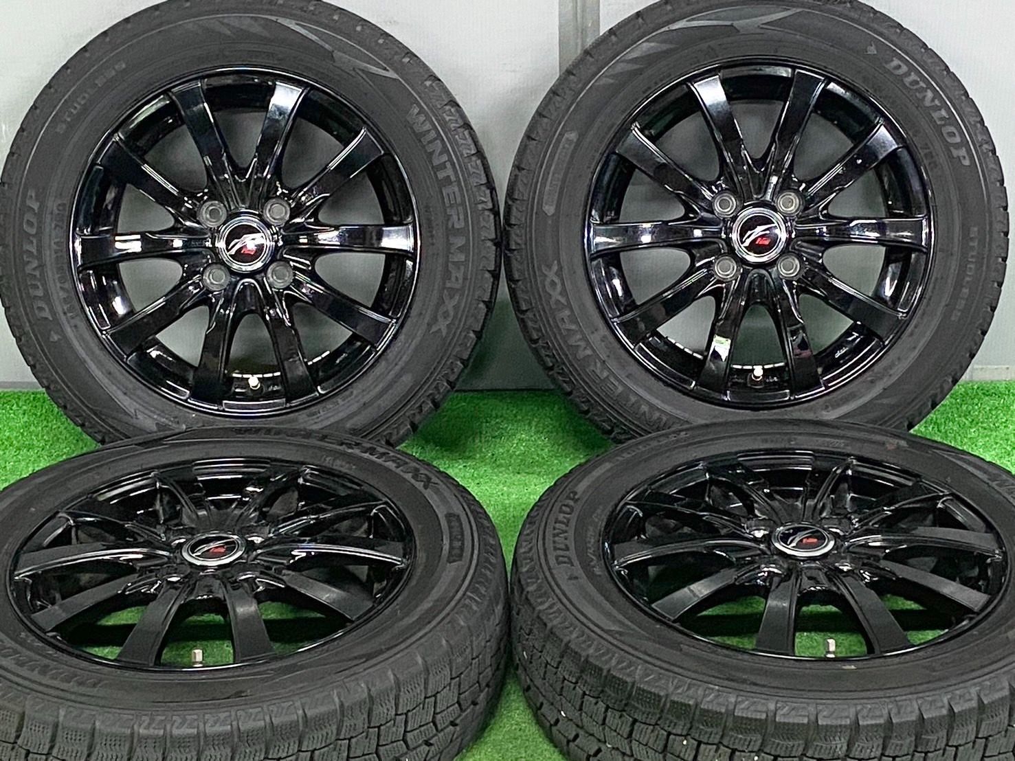 バリ溝スタッドレス Fang 14in 4.5J 45 PCD100 ウィンターマックス WM02 165 65R14 TANK パッソ ルーミー ソリオ ブーン