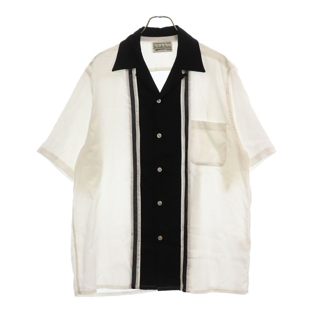 WACKO MARIA (ワコマリア) 23SS TWO-TONE 50'S OPEN COLLAR SHIRT ツートーン オープンカラー 半袖シャツ  ショートスリーブ ホワイト/ブラック 23SS-WMS-OC17 - メルカリ